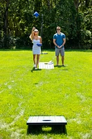 Led Cornhole Target Bean Toss Blue/White