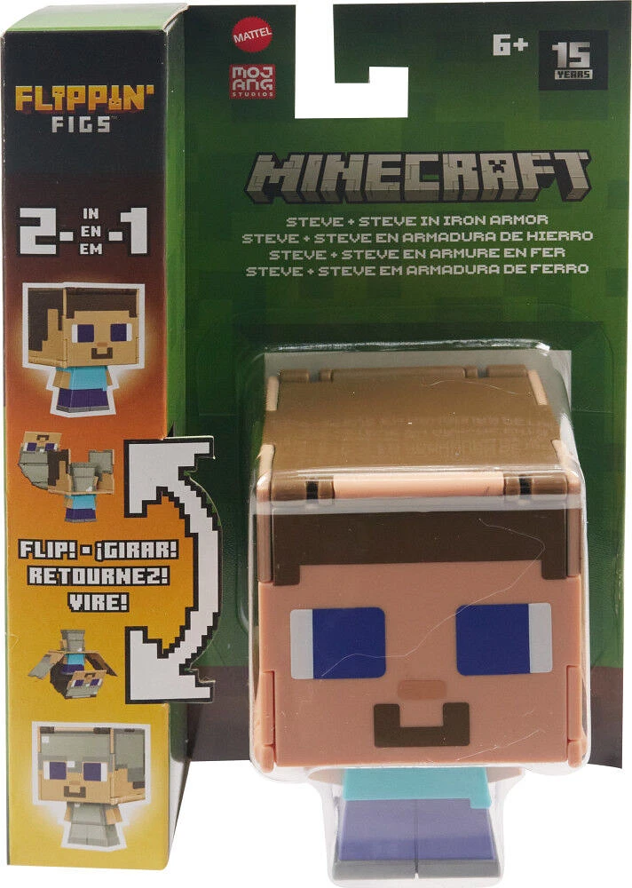 Minecraft -Flippin' Figs -Collection de figurines -Échelle