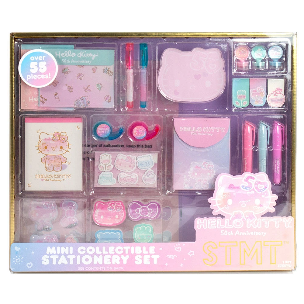 STMT x Mini kit de papeterie à collectionner Hello Kitty 50ème anniversaire - Édition anglaise