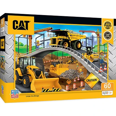 Masterpieces Puzzle Company CAT - Under the Bridge 60 Piece Kids Puzzle - English Edition