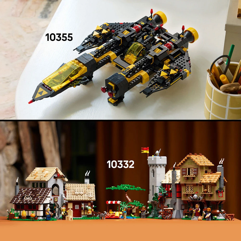 LEGO Icons Blacktron Renegade - Spaceship Building Set - DIY Kit for Adults 18+ - 10355