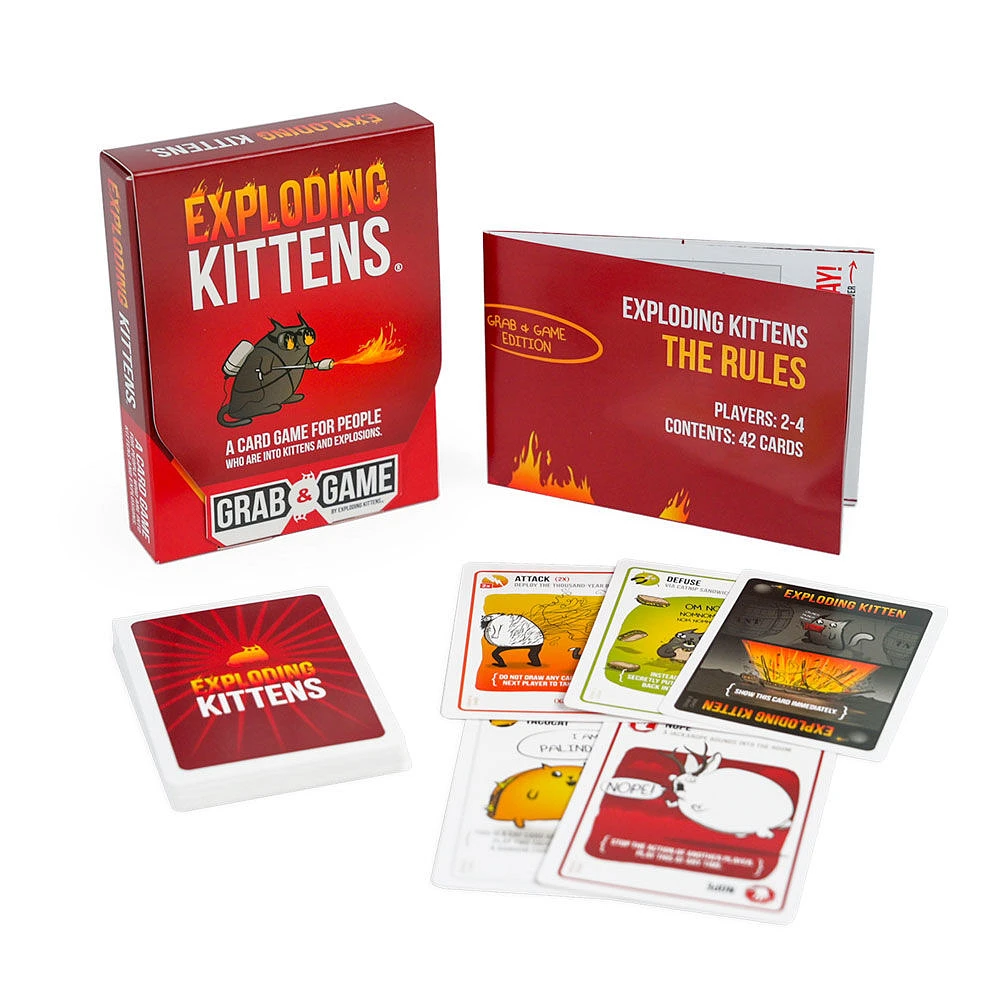 Exploding Kittens Grab & Game - English Edition