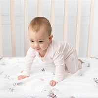 Kushies - Percale Dream crib sheet Floral