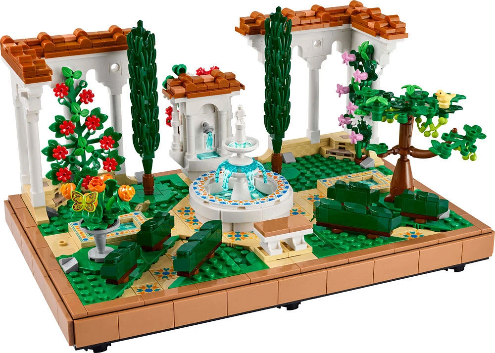 LEGO Icons Fountain Garden Building Set - DIY Kit for Adults - Miniature Craft Building Blocks for Home Decor - 10359