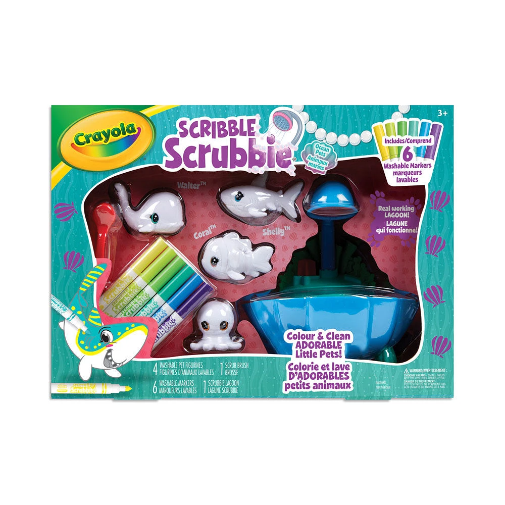 Scribble Scrubbie Ocean Pets: Lagoon Tub Set