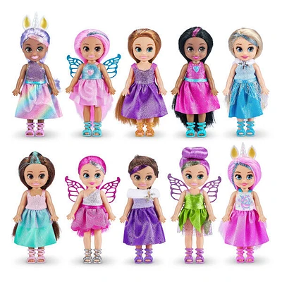 Zuru Ensemble de 10 poupées Sparkle Girls Little Friends (les styles peuvent varier) - Notre exclusivité