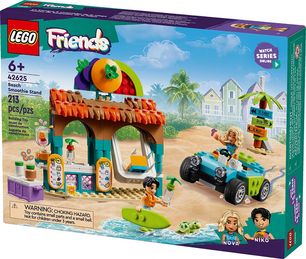 LEGO Friends Beach Smoothie Stand, Kids' Play Food Set, Gift Idea for Girls and Boys 42625