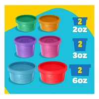 Play-Doh 6 Variety Compounds - Super Stretch, Foam, Butter, Cloud
