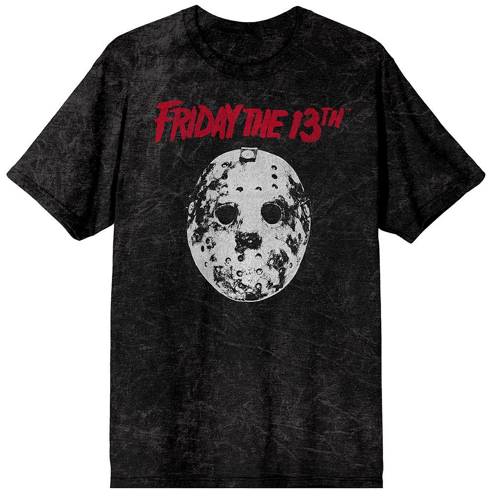 Friday The 13th Jason Masque Lavage Minéral Gris T-Shirt