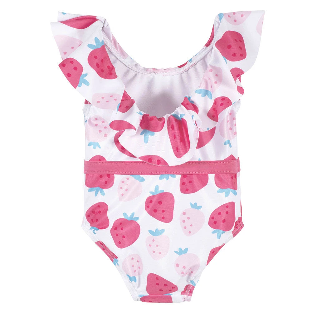 Gerber - Maillot de bain une pièce à volants Summer Blossom pour bébé et tout-petit - 2T