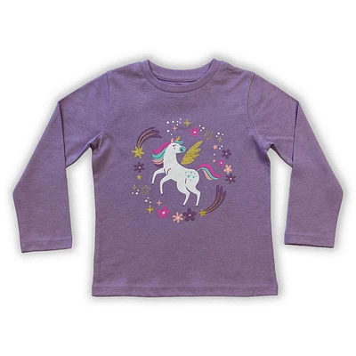 Horse Long Sleeve Tee Lilac