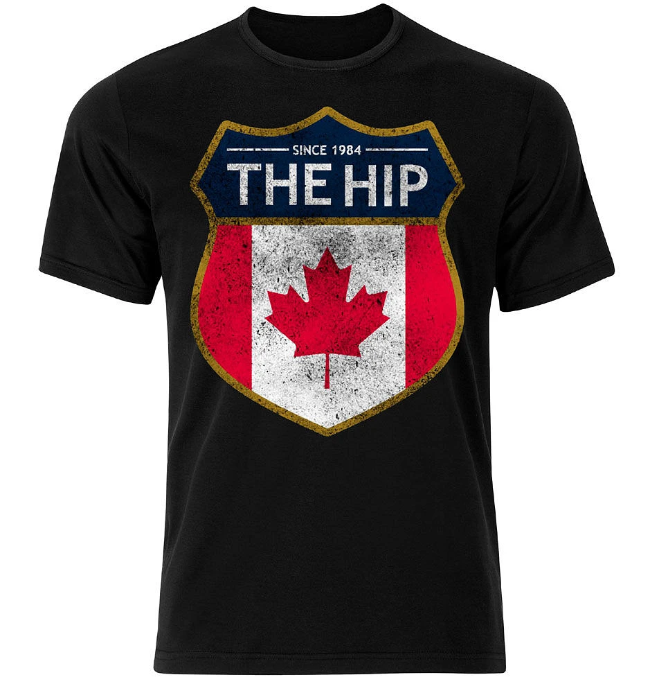 Tragically Hip-Distressed- Black T-Shirt