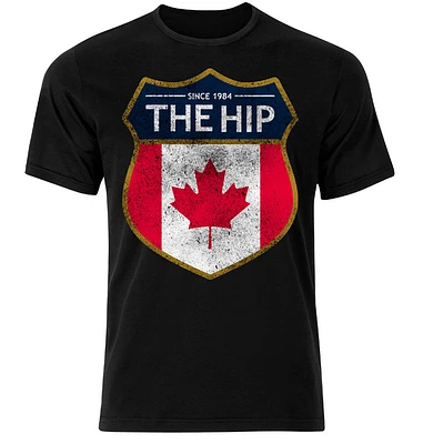 Tragically Hip-Distressed- Black T-Shirt