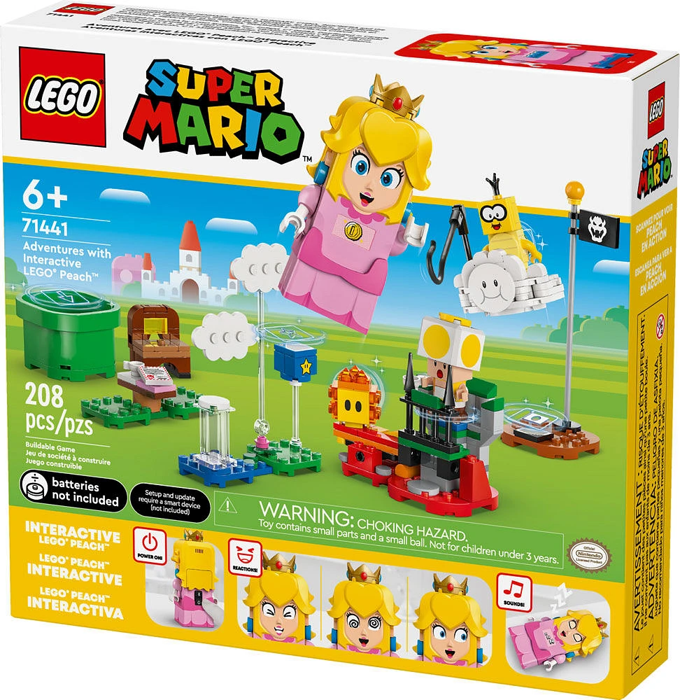 LEGO Super Mario Adventures with Interactive LEGO Peach Princess Toy Gift for Kids, Super Mario Playset, 71441