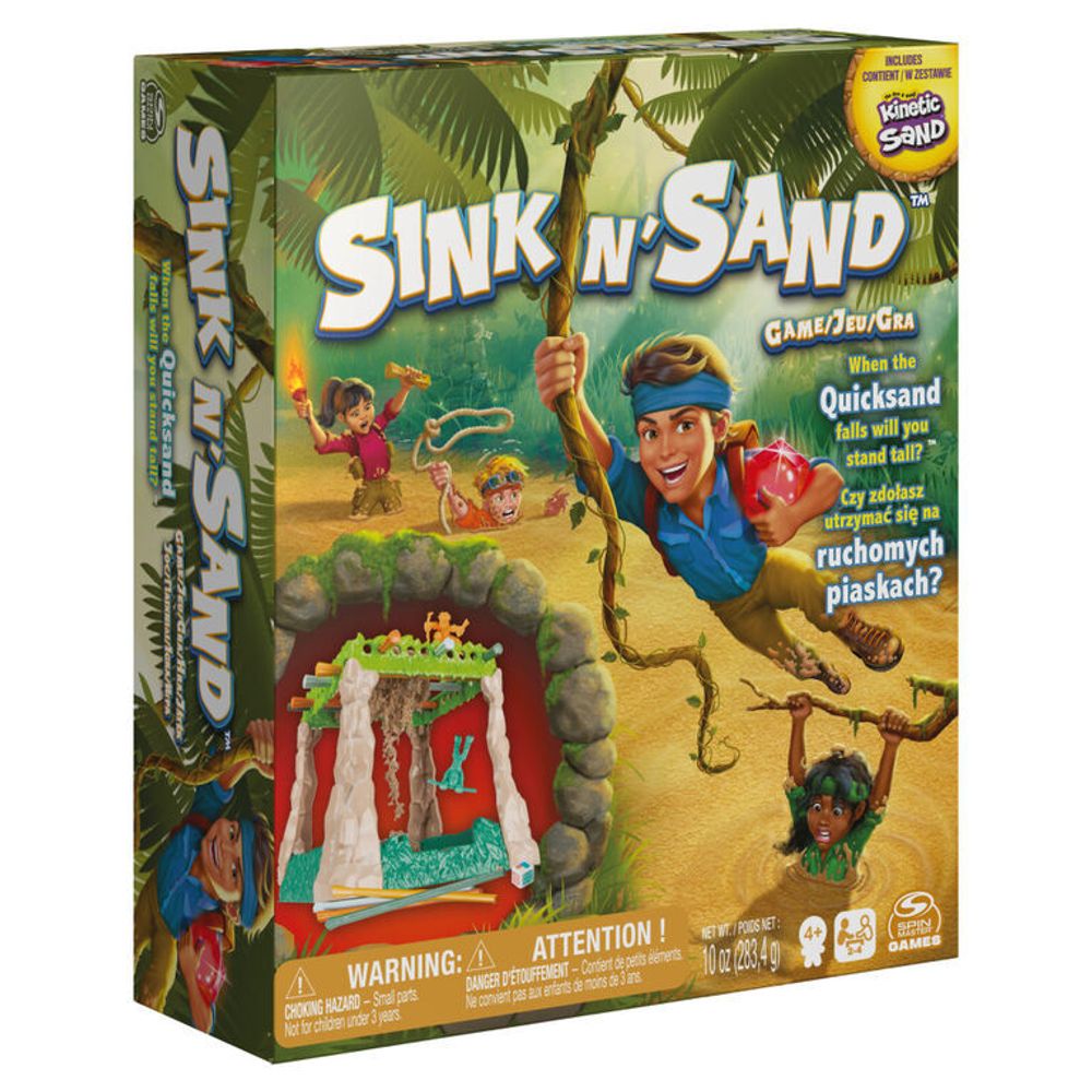 SPIN MASTER Kinetic Sand, Squish N' Create avec 382 g de sable à