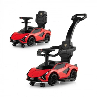 KidsVip Lamborghini Sian Pushcar / Poussette - Rouge - Édition anglaise