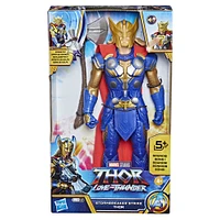 Marvel Studios' Thor: Love and Thunder Stormbreaker Strike Thor Toy, 12-Inch-Scale Electronic Action Figure - French Edition