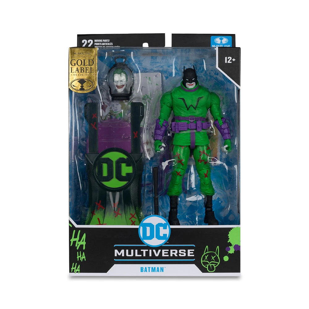 DC Multiverse Batman (Jokerisé) (Last Knight on Earth) Label d'or Figurine de 7 pouces