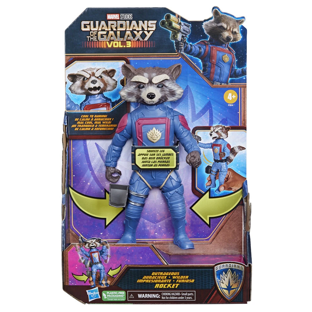 Marvel Studios Gardiens de la galaxie Vol. 3, figurine articulée Marvel's Rocket