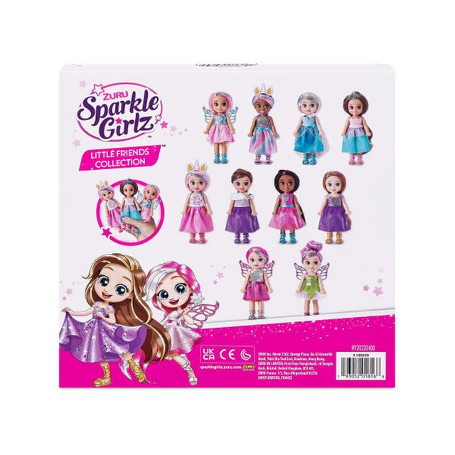 Zuru Sparkle Girlz Little Friends Set of 10 Dolls (Styles May Vary