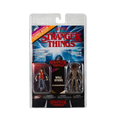 Stranger Things Page Punchers 2pk Will Byers and Demogorgon 3"Figures with Comic