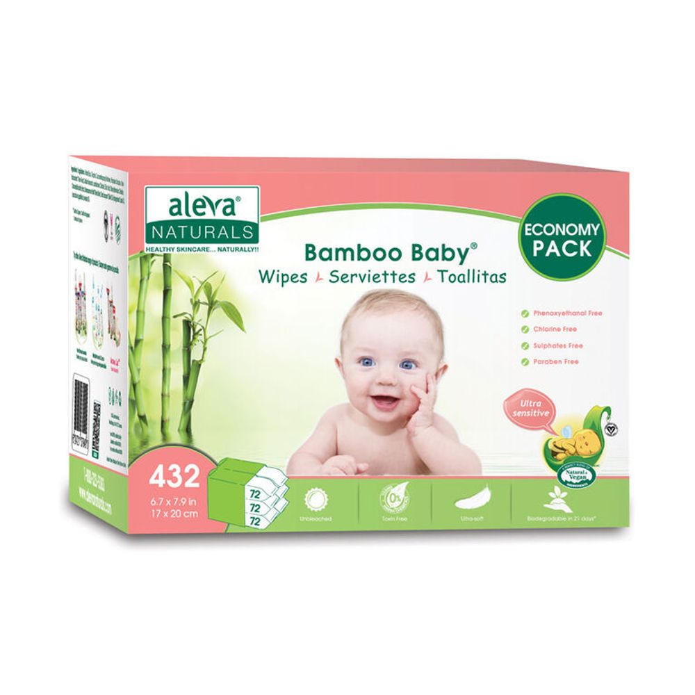 Bamboo Baby Pacifier 'n' Toy Wipes - Aleva Naturals