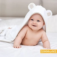 Simmons 3 Piece Bamboo Bath Set White/Taupe