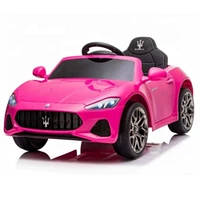 KidsVip 12V Maserati Gran Cabrio W/RC- Rose - Édition anglaise