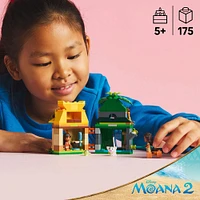 LEGO Disney Les jeux de Moana sur l'île, Modèle à construire avec maison pour minipoupée 43260