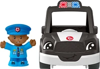 Fisher-Price Little People Police Car, Push-Along Toy Vehicle & Figure for Toddlers & Kids