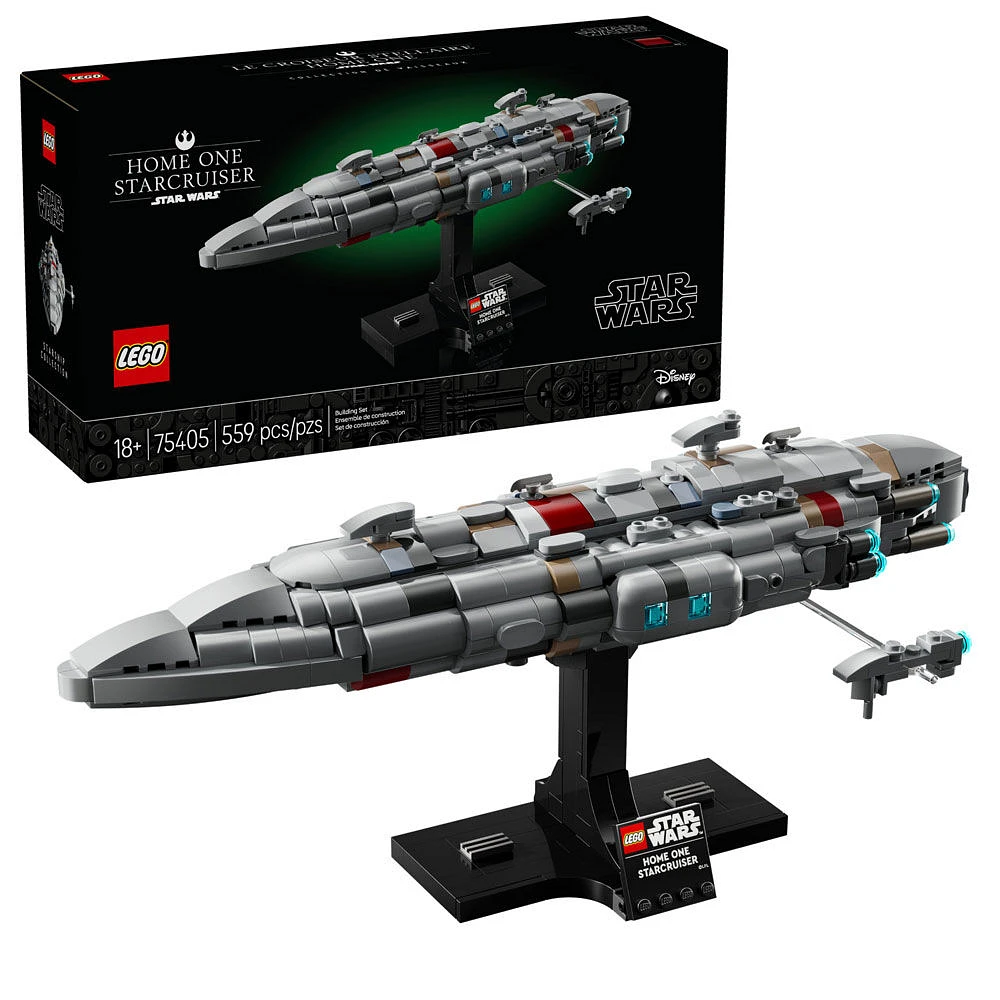 LEGO Star Wars: Return of the Jedi Home One Starcruiser Building Set - with Nebulon-B Medical Frigate - 75405