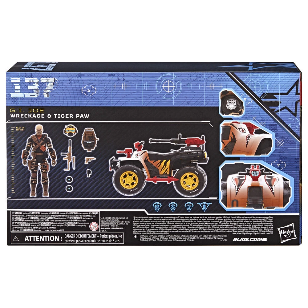 G.I. Joe Classified Series #137, Tiger Force Wreckage & Tiger Paw ATV, Vehicle and Action Figure Set