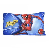 Ensemble de 3 pièces de literie Spiderman de Marvel pour lit de tout-petit avec couette réversible, drap-housse et taie d'oreiller par Nemcor