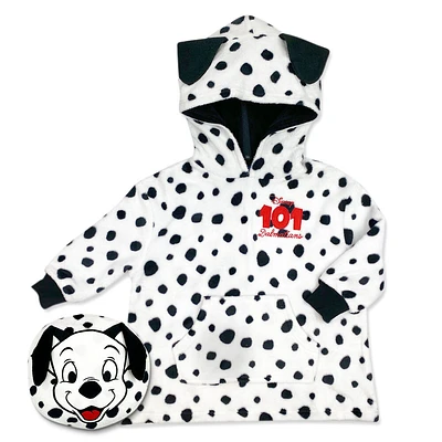 Disney Les 101 Dalmatiens unisexe pyjama à capuchon convertible en oreiller