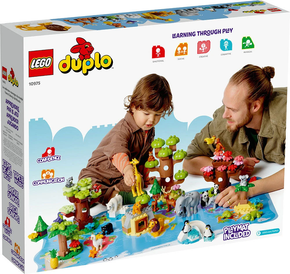 LEGO DUPLO Wild Animals of the World 10975 Building Toy (142 Pieces)