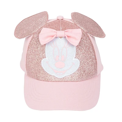 Minnie Mouse Glitter 3D Hat Pink Size 4-6X