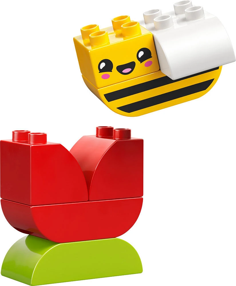 LEGO DUPLO My First Flower & Bee Building Toy - Build 3 Different Ways - Great Gift for Toddlers - 30686