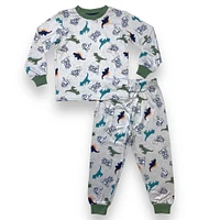 Ensemble Pyjama 2 Pièces Paw Patrol Haut Et Pantalon à Manches Longues Mélange De Gris