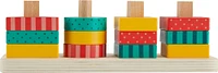 Fisher-Price Empileur de formes en bois, triage, 13éléments