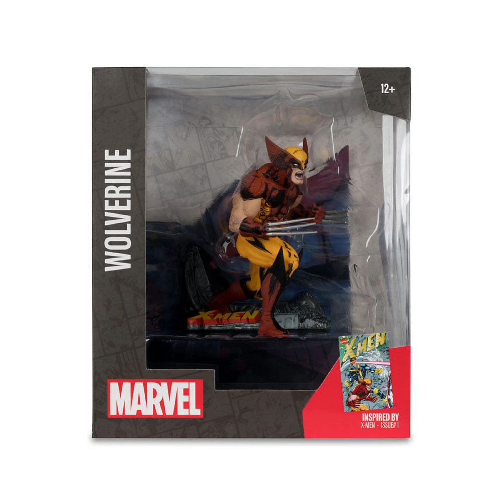 Marvel Wolverine Figure Posée à l'Echelle 1:10 avec Scène - (X-Men n°1)