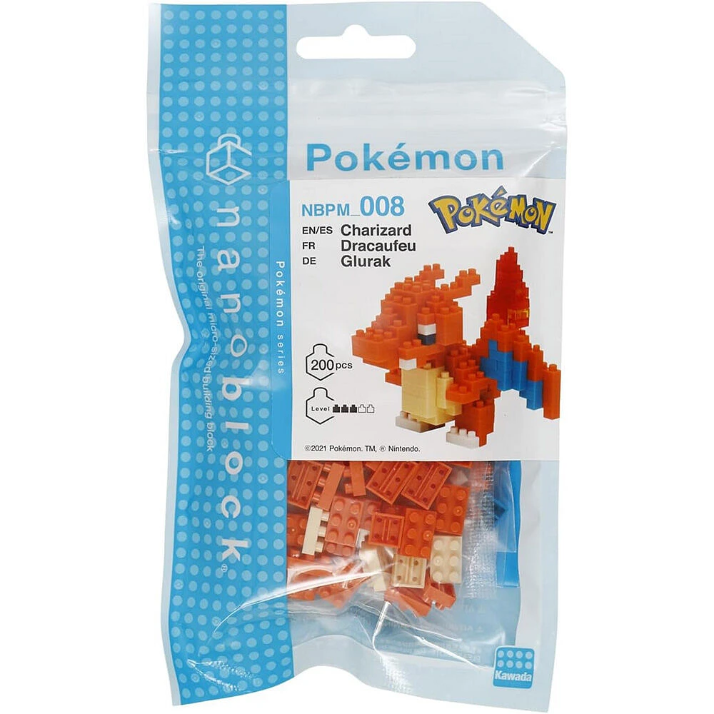 Nanoblock - Charizard, Red - Small