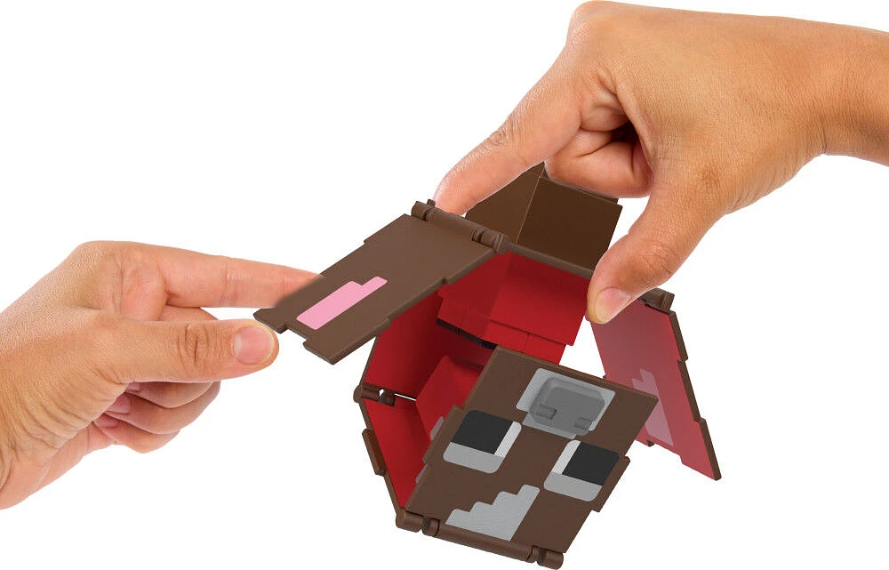 Minecraft Flippin' Figs Figures Collection Mooshroom + Cow