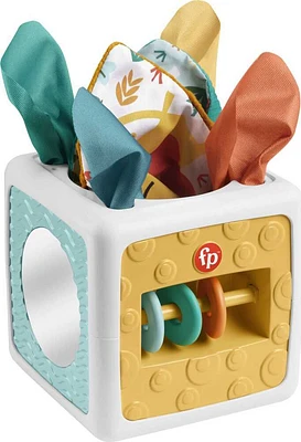 Fisher Price Tissue Fun Activity Cube Baby Sensory Crinkle Toys for Newborns