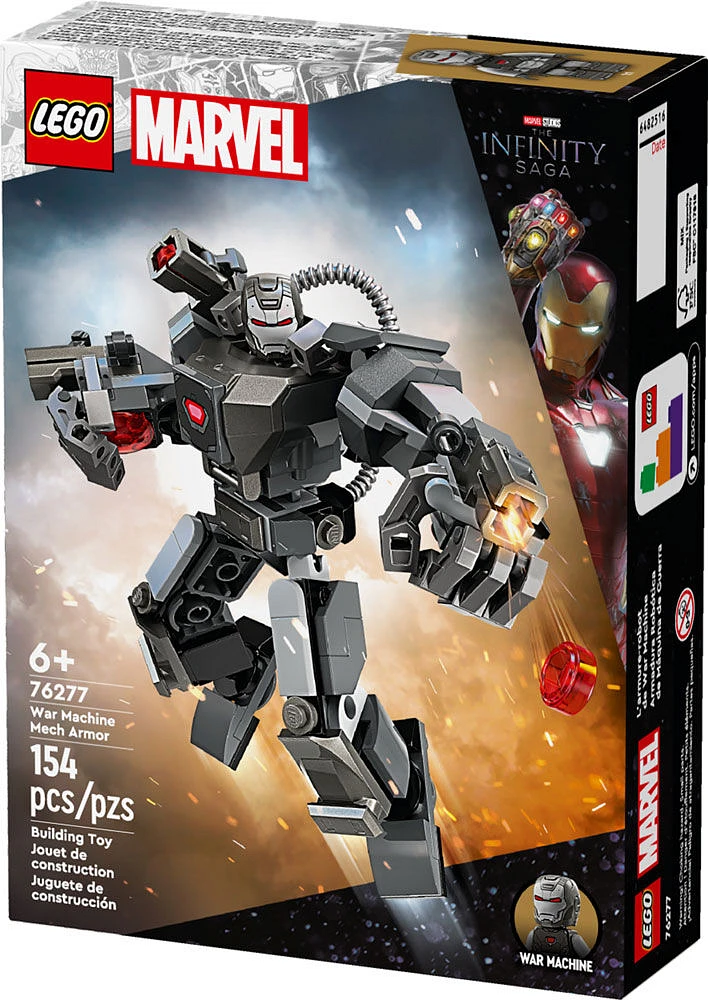 LEGO Marvel War Machine Mech Armor Building Toy, 76277