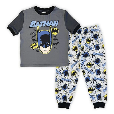 Batman 2 Piece Pajama Set - Charcoal