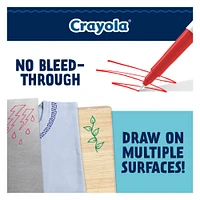 Marqueurs Doodle Markers à pointe ultra fine Crayola, jeu de 12