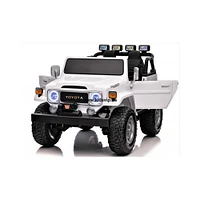 KIDSVIP Licensed Toyota Land Cruiser 2-Seater Kids' 4X4 24V Ride-On Truck w/ RC