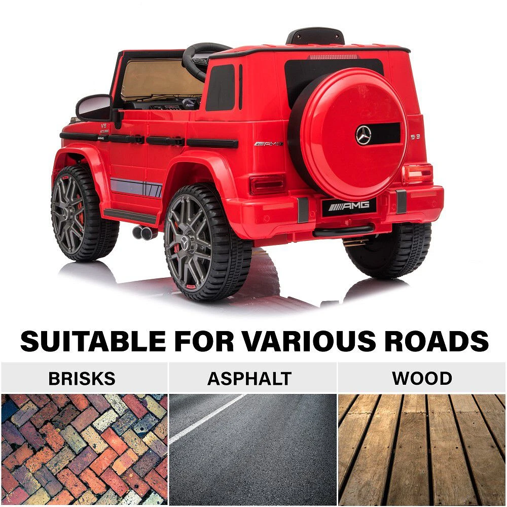 Voltz Toys Mercedes-Benz AMG G65 avec télécommande, rouge