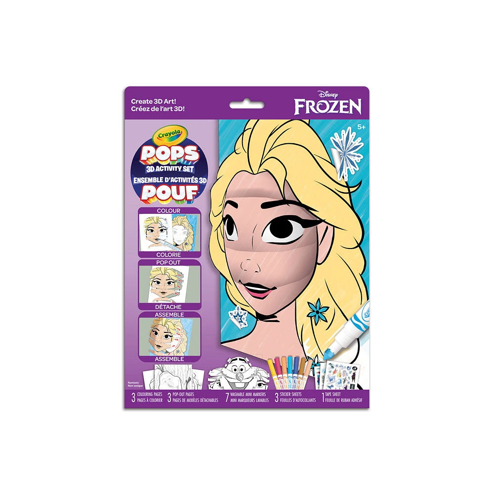 Crayola POPs 3D Kids Art Set, Disney Frozen