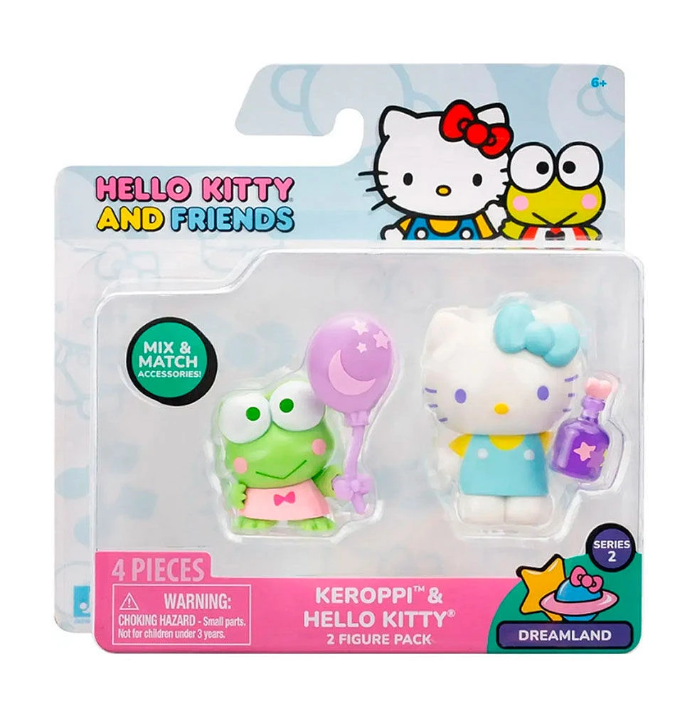 Hello Kitty et ses amis, ensemble de 2 figurines : Pays des rêves
